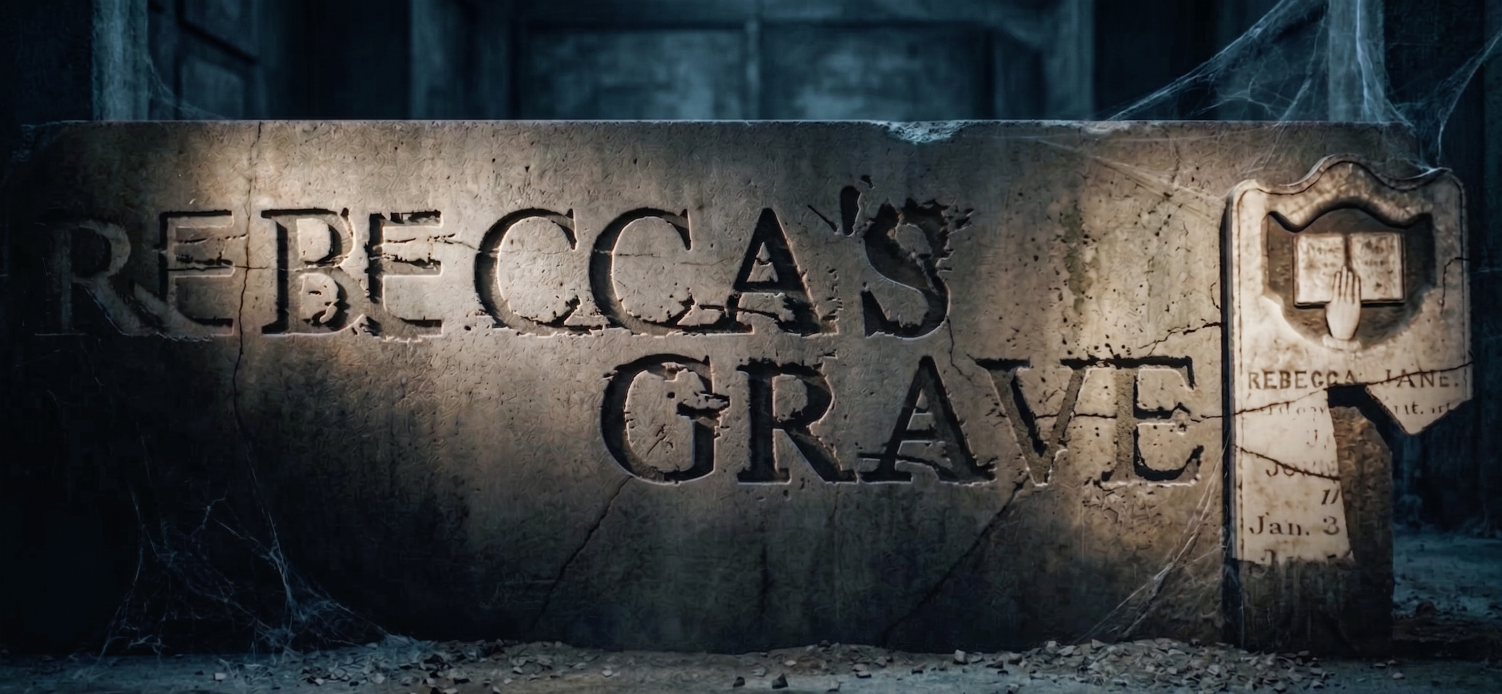 Rebecca’s Grave official title card