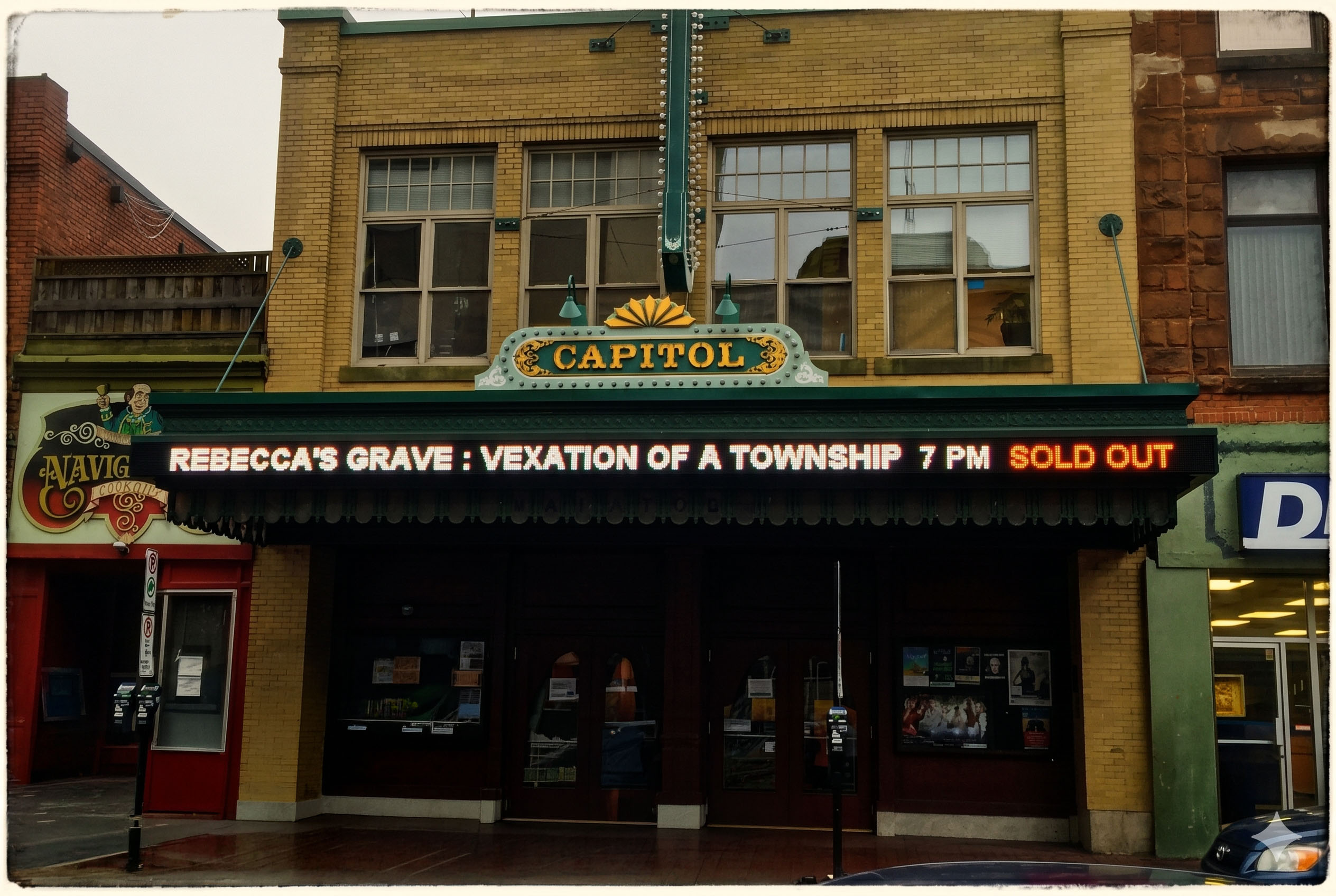2014 Rebecca’s Grave Capitol Theatre screening entry in the official timeline
